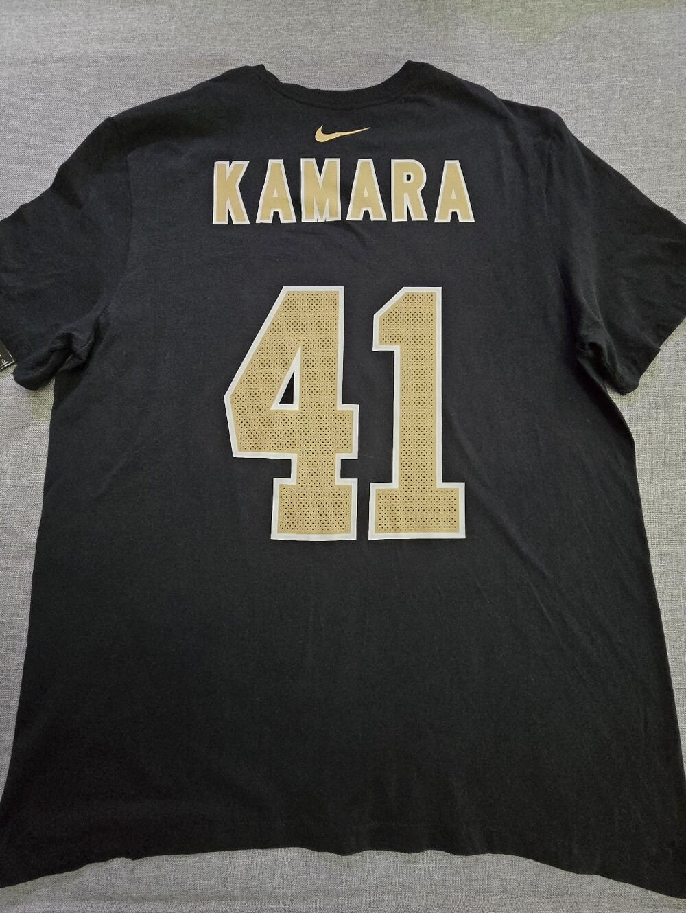Nike NFL Black & Gold Kamara #41 Graphic Tee Size XL